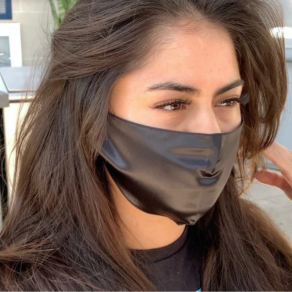 (2 Pairs) Blissy Personal Masks- face masks /Black and Silver - Picture 3 of 7